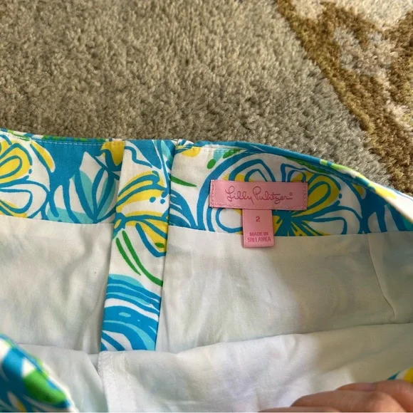 Lilly Pulitzer Marigold Lemon Women’s Skirt (Lined) 100% cotton - Picture 4 of 10